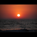 Nach den vielen Sonnenaufgangsfotos in Spanien jetzt der Sonnenuntergang in Indien